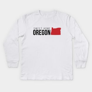 Sweet Home Oregon Kids Long Sleeve T-Shirt